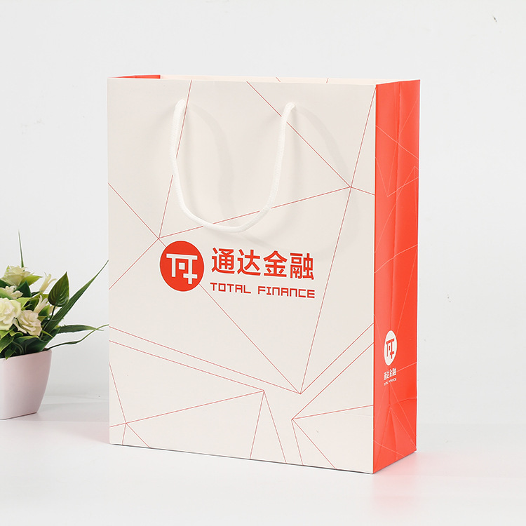 Corporate advertising campaign for paper bags to customize white card bags for creative clothing