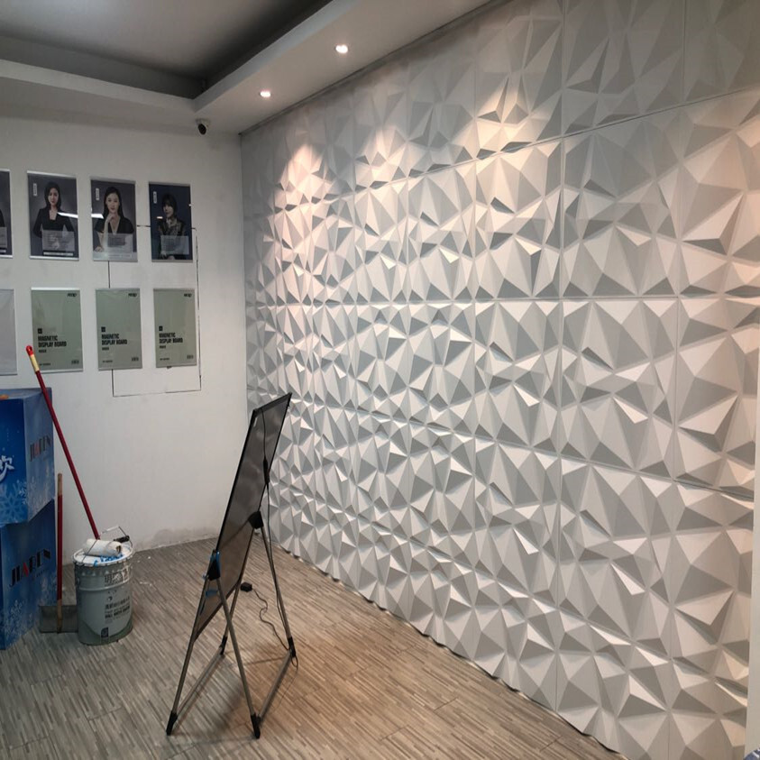 The factory sold 3D background wall waterproofing wall with 3D PVC Wallpanel 3d decoration board