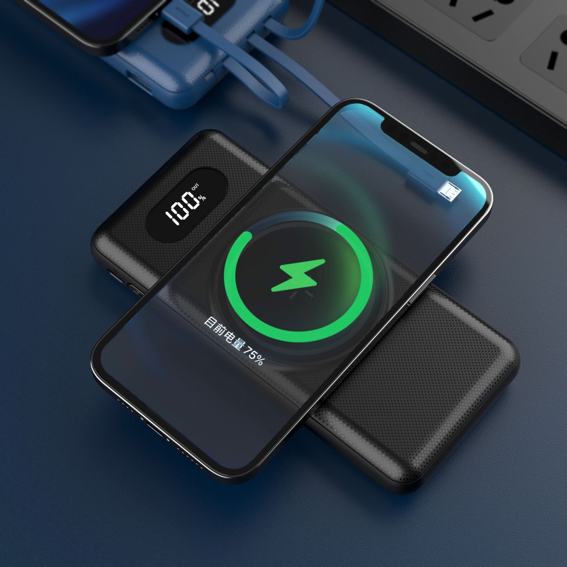Ứng dụng điện thoại 4 đường ngang của Apple 12 bộ sạc Wireless để tùy chỉnh 10,000mac Respiator điện thoại di động