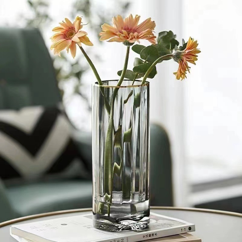 High-end U.S. vase retro-barrel glass.