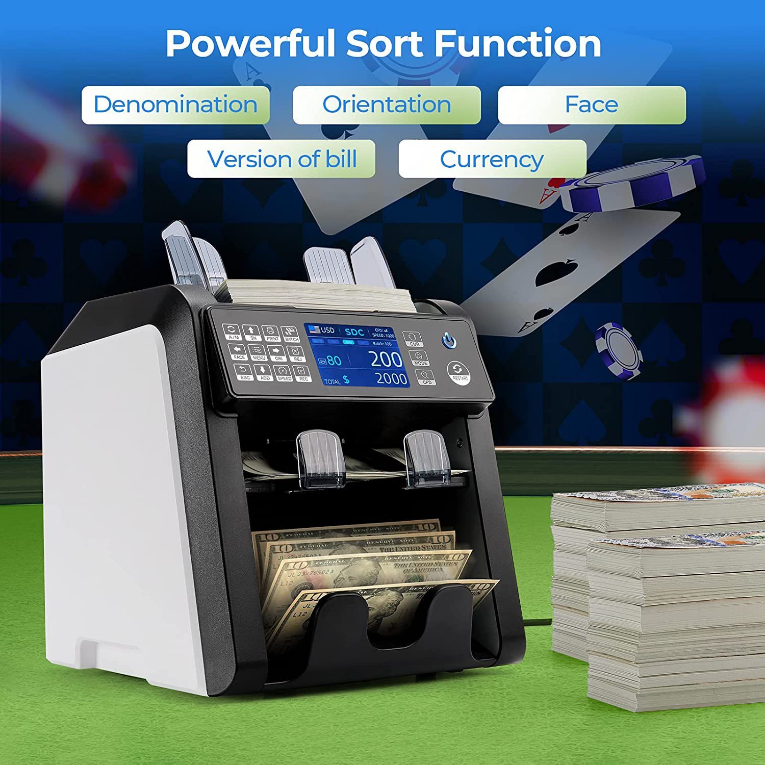 Al-950 foreign currency spot checker CIS image recognition mixer total flat-and-half-centre machine