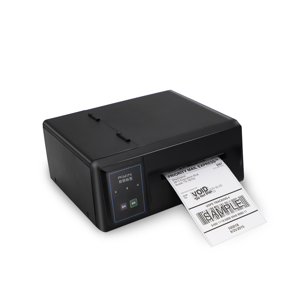 High-speed bar-coded industrial bar-code printers with hot, non-dry tape labeled costumed jewellery