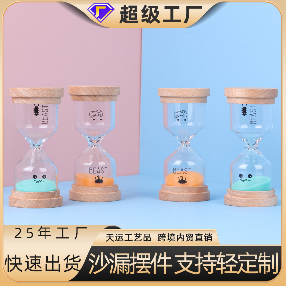 도매 크로스 국경 뚜껑 시간 적시 sandglass plaque plaque