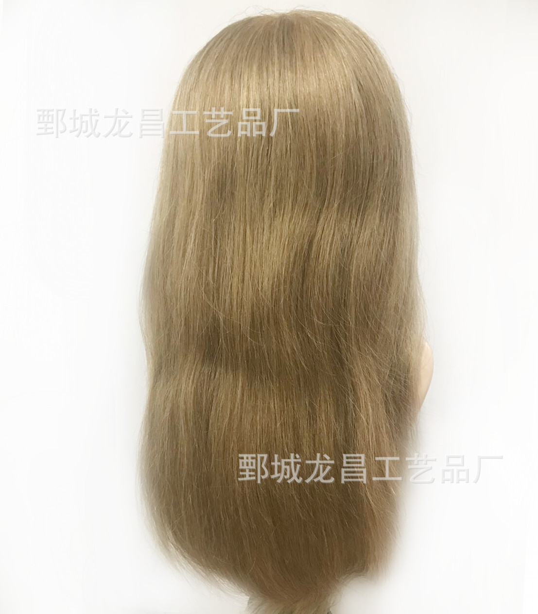 22 inches full of 220 grams of brown and yellow (#27 color) with shoulder-head model sold at the factory.