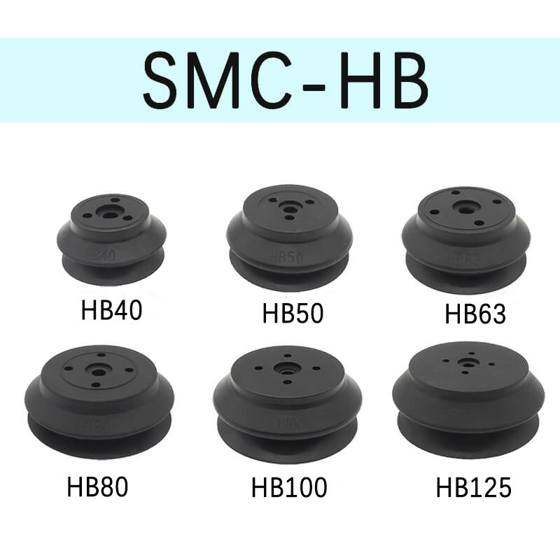 SMC heavy load industrial powerful mechanical vacuumer HB40 HB50 double-layer wavelined buffer poles