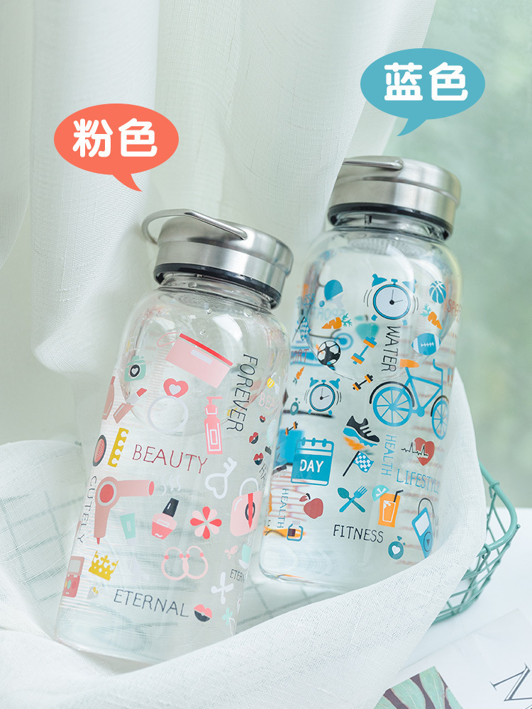 Customize the Korean glass glass so that men and women with super capacity filter the cup with heat for the cup.
