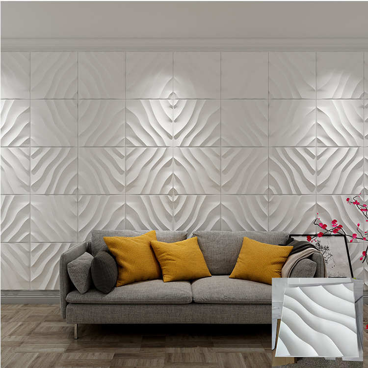 Wholesale 3-D PVC wall-to-wall wall wall wall wall wall panels wave 3d wall-board decoration