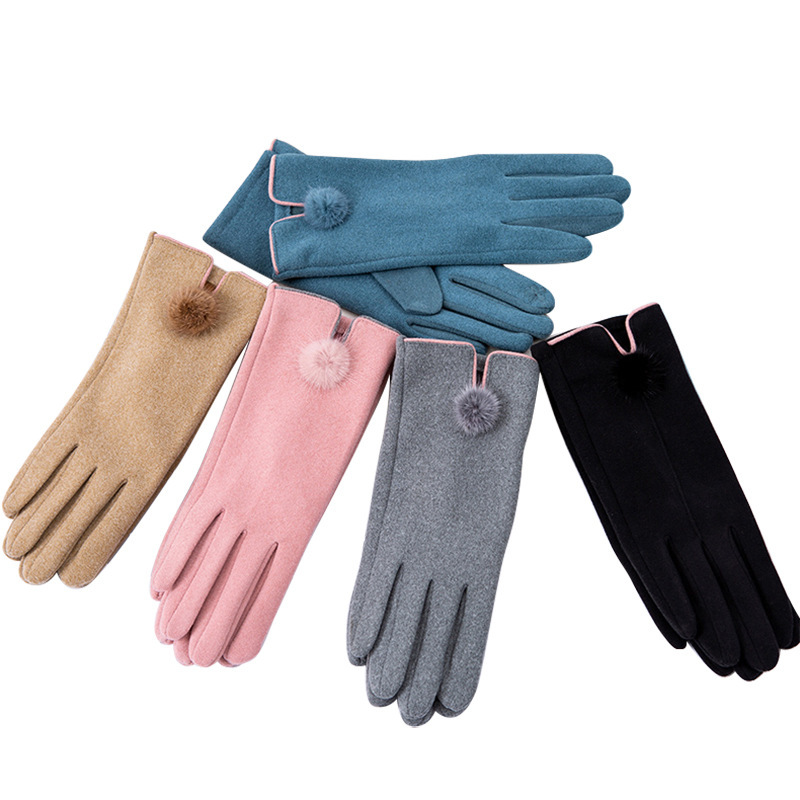 Fashion-Handing Gloves, wind-proof wrist-touching finger-pointing.