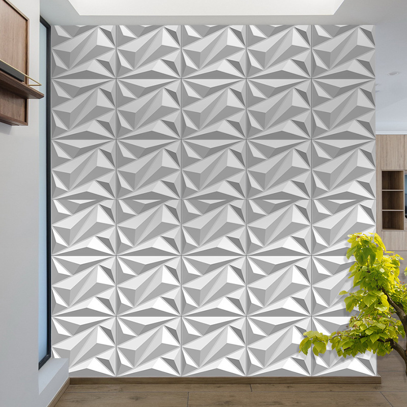 A wallpaper bedroom, pvc Stereo Board Live Wall Panel Hotel, New Decoration 3d Wall