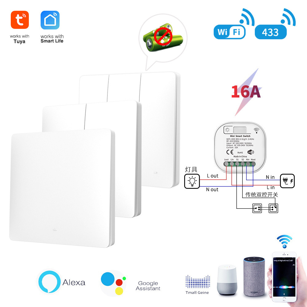 Tuya wifi powered its own smart switch.