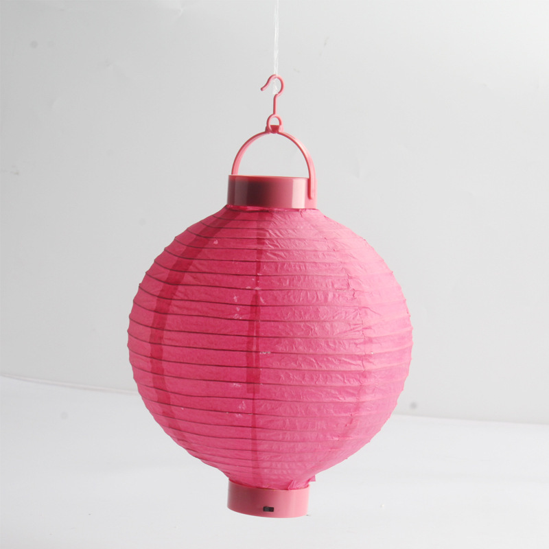 Purely hand-held paper lamps, interior decorated round paper lamps, folded lamps.