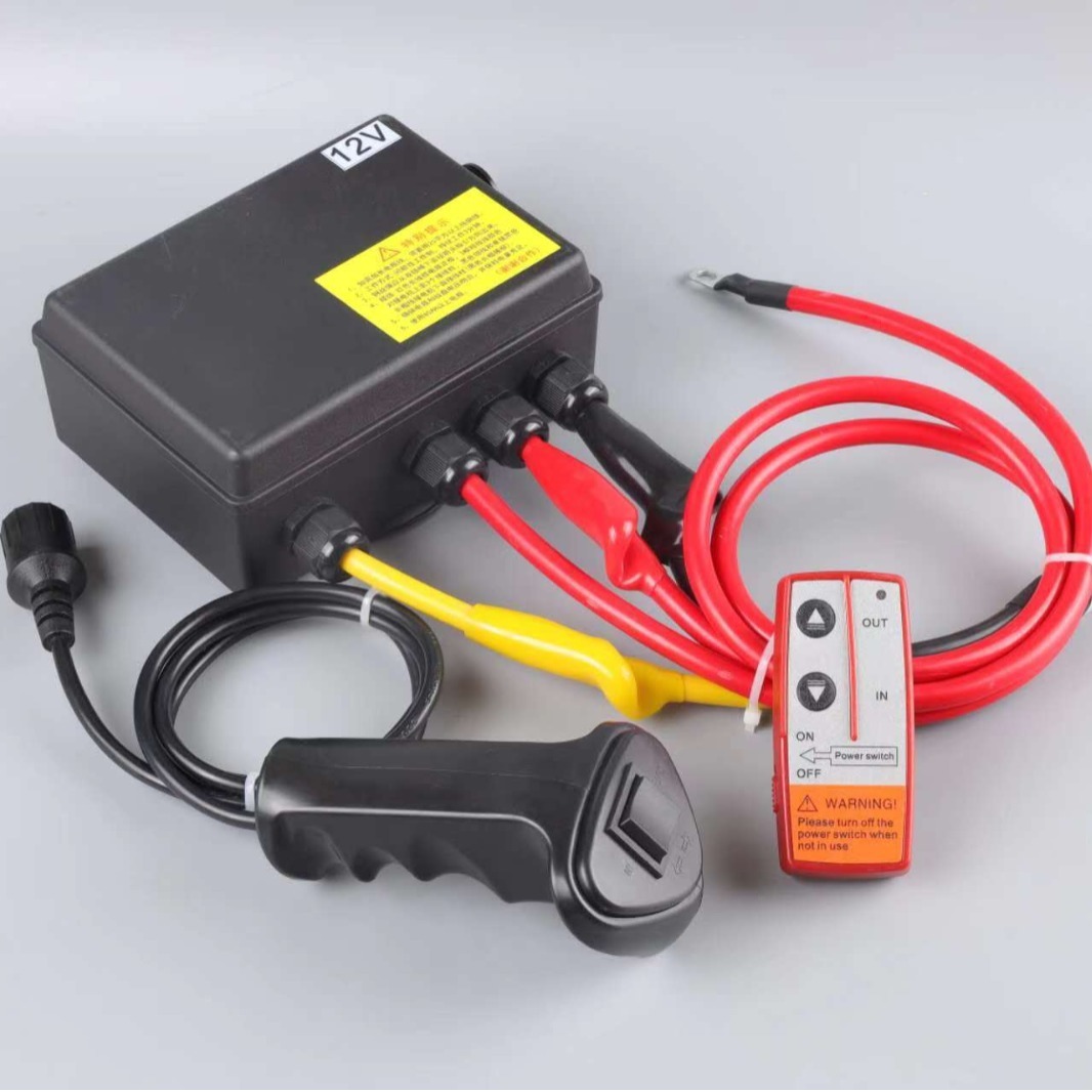 Wireless remote control for electric winch 12V24V Land Cruiser self-help winch-type small crane switch fittings