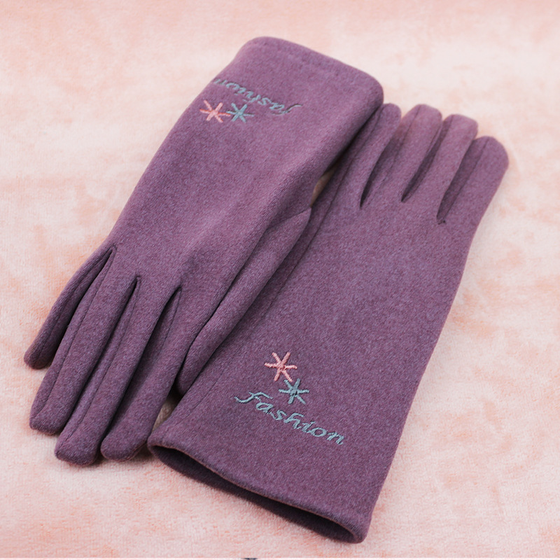 The mittens winter lady han with a thick double layer of cuddly warm, wind-proof ride gloves.