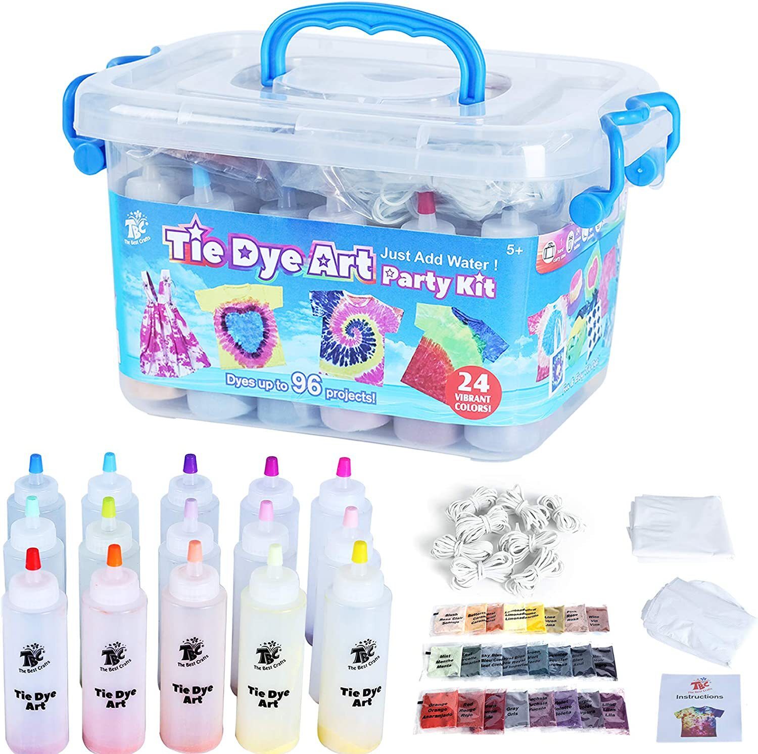 Amazon cross-border 24-colour free-water filtration, creative DIY paint kit for schoolchildren.