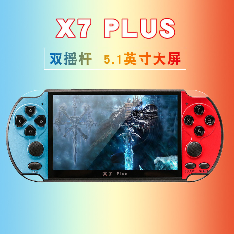 5.1-inch screen psp X7 PLUS with 64 Gba Street Ness resurgent FC mp5