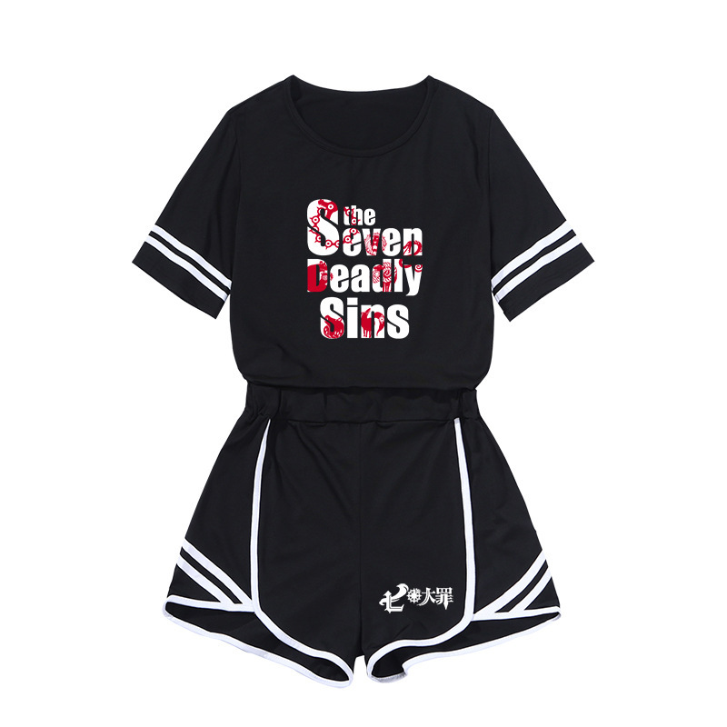 The distribution of the seven major crimes of summer short sleeve shorts and short-sleeved short-sleeved shorts is a one-off package.