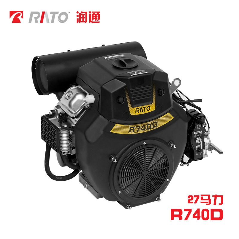 潤通24馬力R670 30HP R740 36馬力汽油雙缸機動力 R999抽沙泵配套