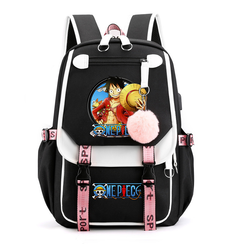 One piece around, double shoulder backpack.