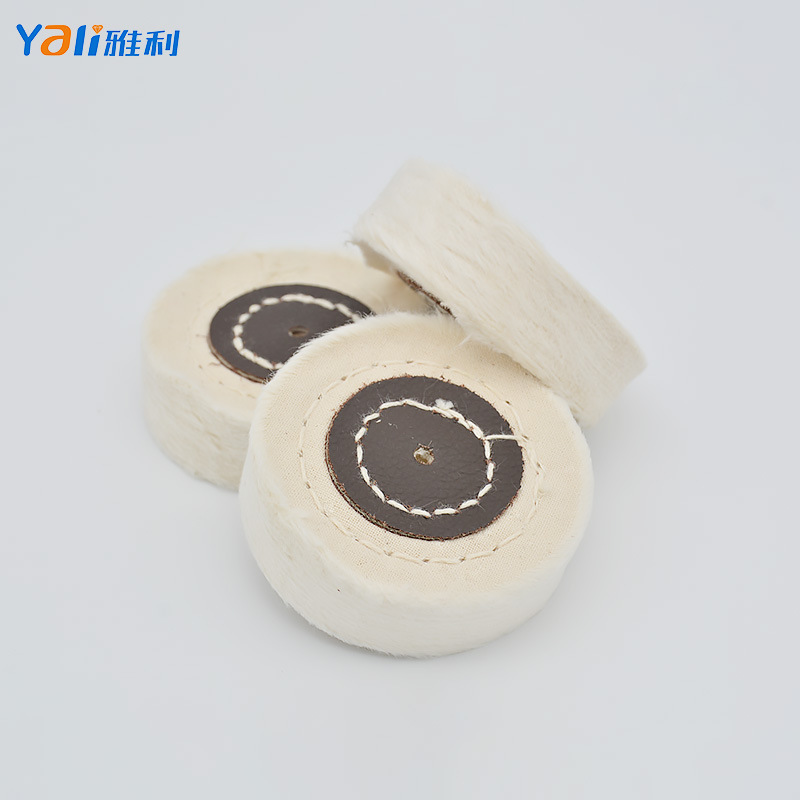 The polished wheel of pure cotton fertiliser metal, the stainless steel jewel mirrors, polished with thick white grinders