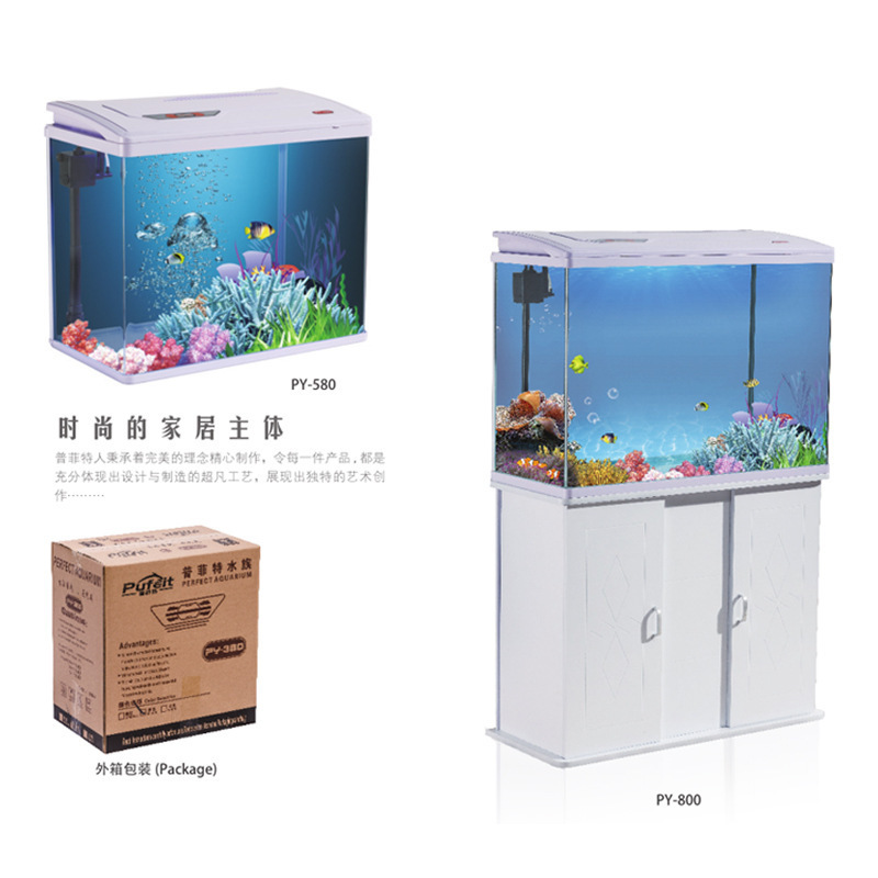 Siêu bể cá trắng, bể cá vàng nhỏ, bể thủy tinh nhỏ chứa đầy cá.