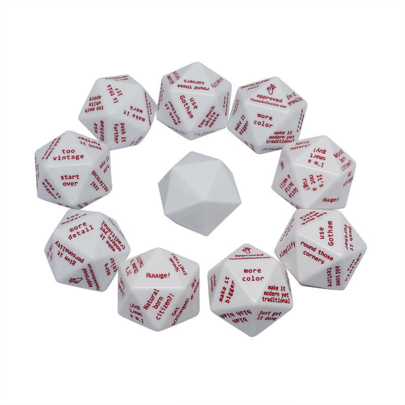 It's custom-made Acrete plastic dice printing dice.