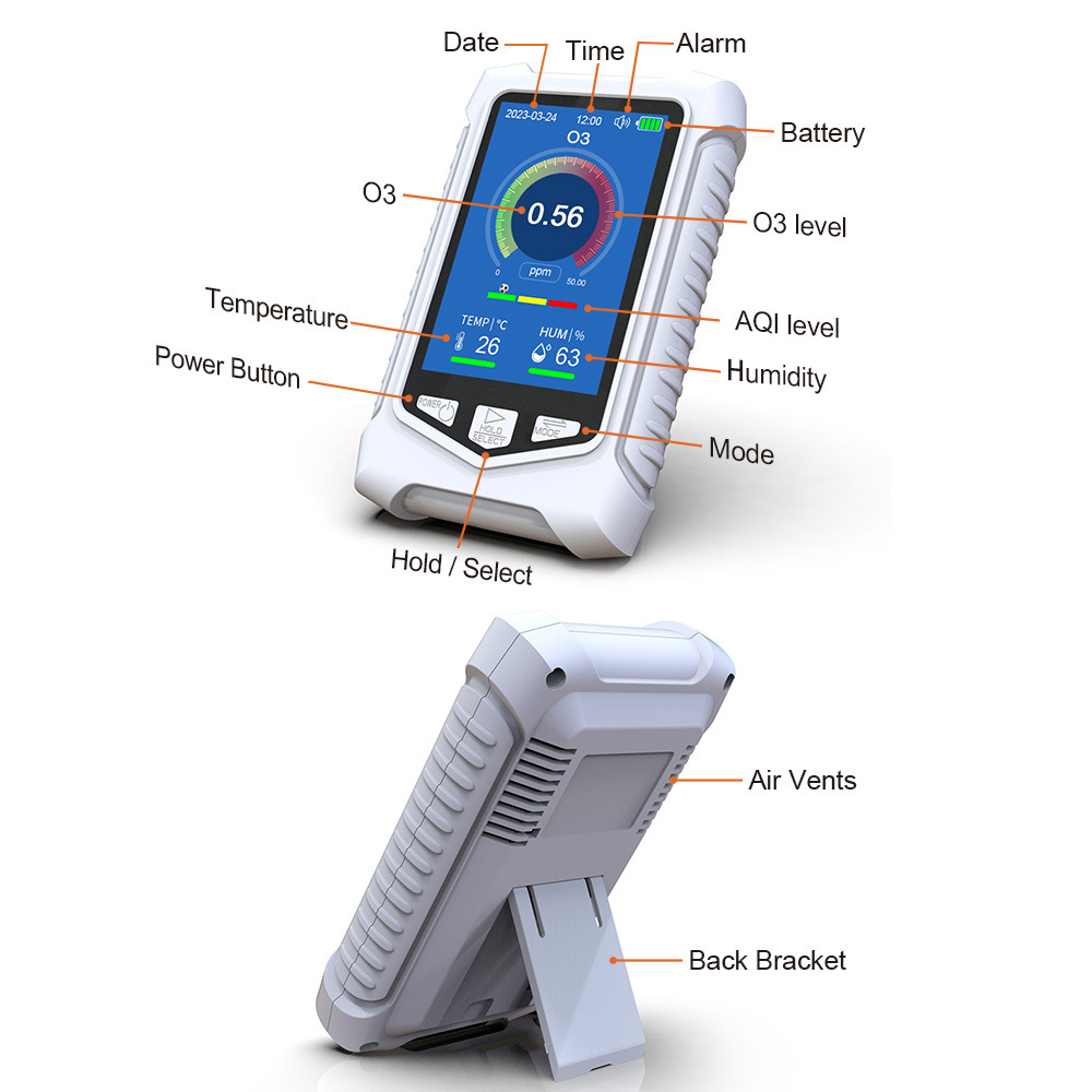 Cross-border source 0-50ppm New hand-held ozone detector