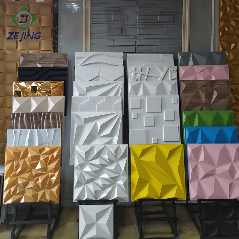 The factory sold 3D background wall waterproofing wall with 3D PVC Wallpanel 3d decoration board