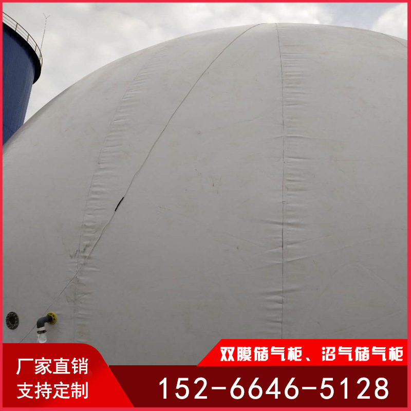 200 cubic metres of double membrane gas tank PVC biogas gas tank environmentally protected gas tank 300 cubic spherical form