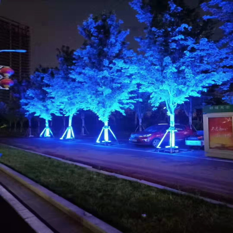 款户外防雨景观亮化照树灯投光灯 LED环形抱箍灯抱树灯DC24V48W