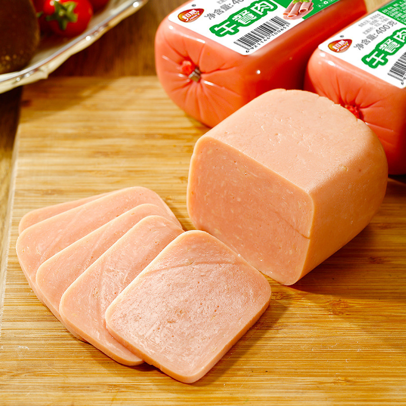Hen Thịt bò, 400g ham và tuyến tụy, bánh sandwich tuyến tụy và một chuỗi xúc xích thương mại.