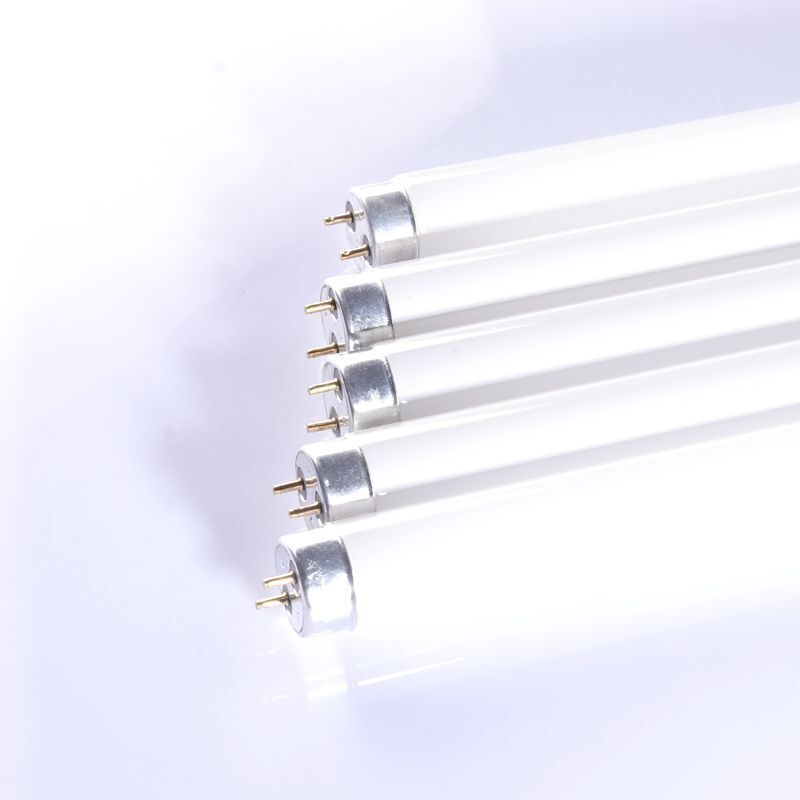 Two-way straight-end fluorescent tube quality assurance at T8 plant for daylight tube buttons