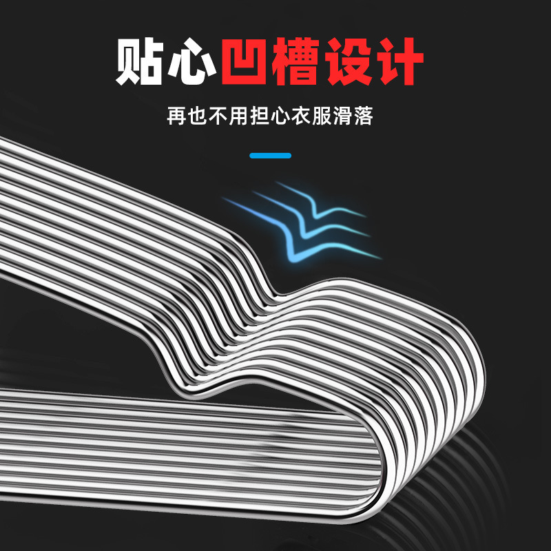 304 thiết bị treo thép không rỉ thép với móc treo cổ và áo khoác dày hơn và dày hơn