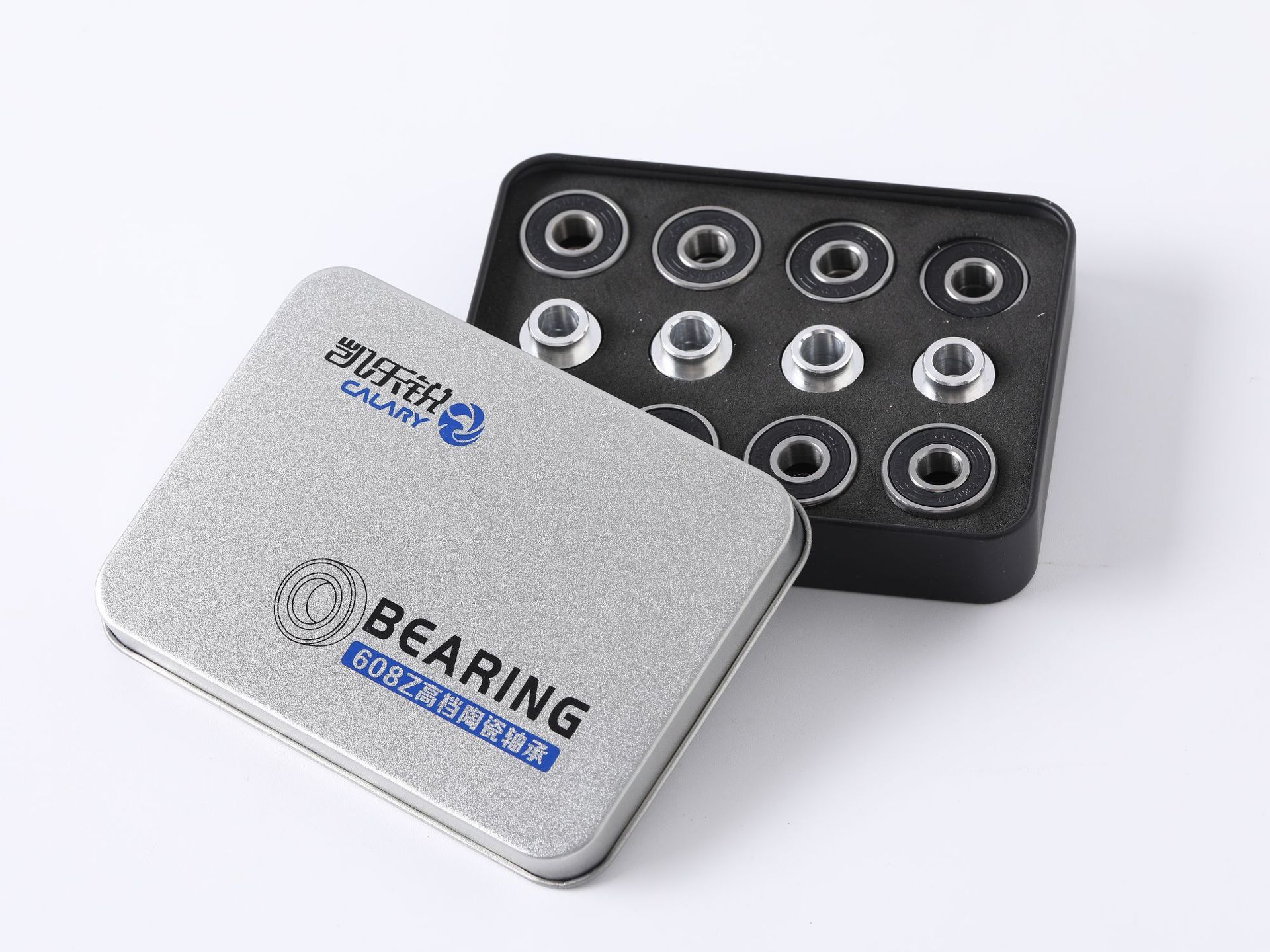 Slipper bearing high-speed silent wheel 608 ceramic bearings Specialized wheel-sliding parts, black and white ceramic bearings