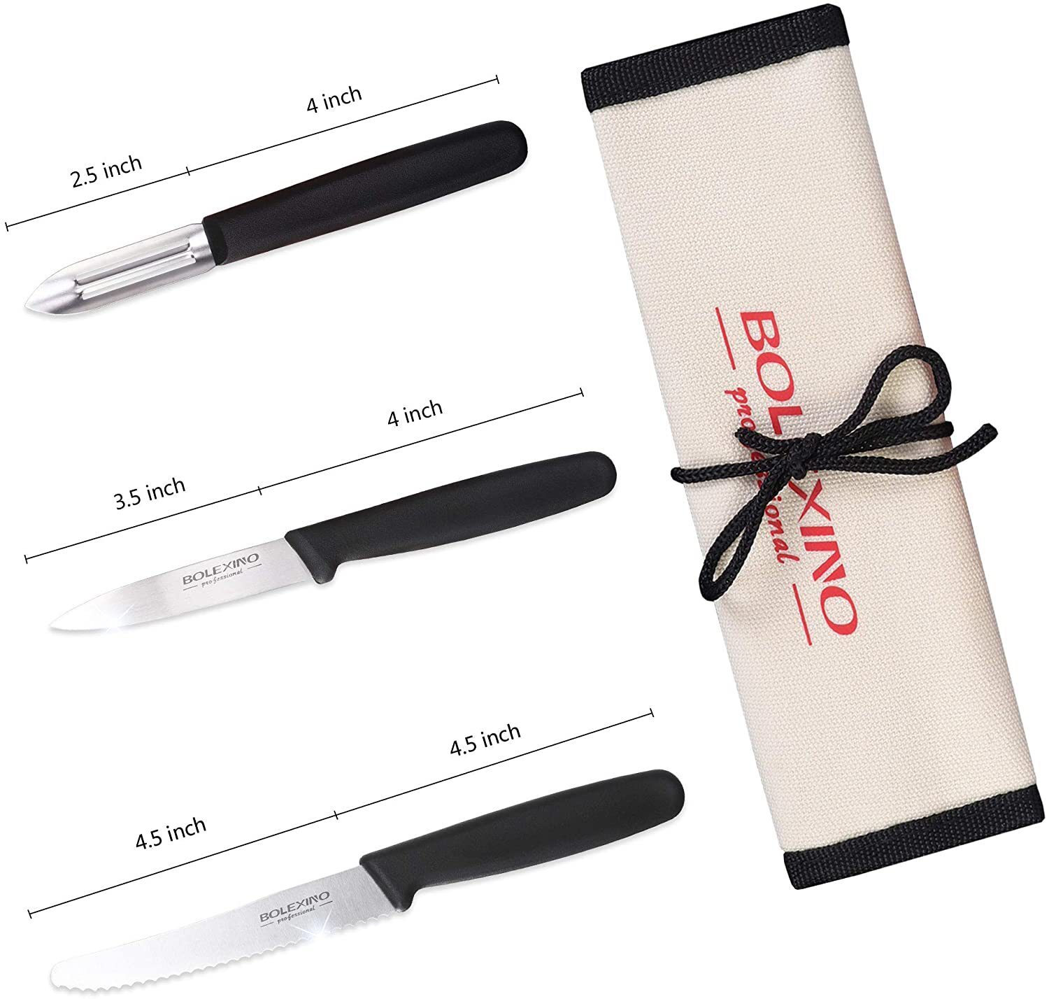 削皮刀三家套，厨师刀套装PARING KNIFE SET