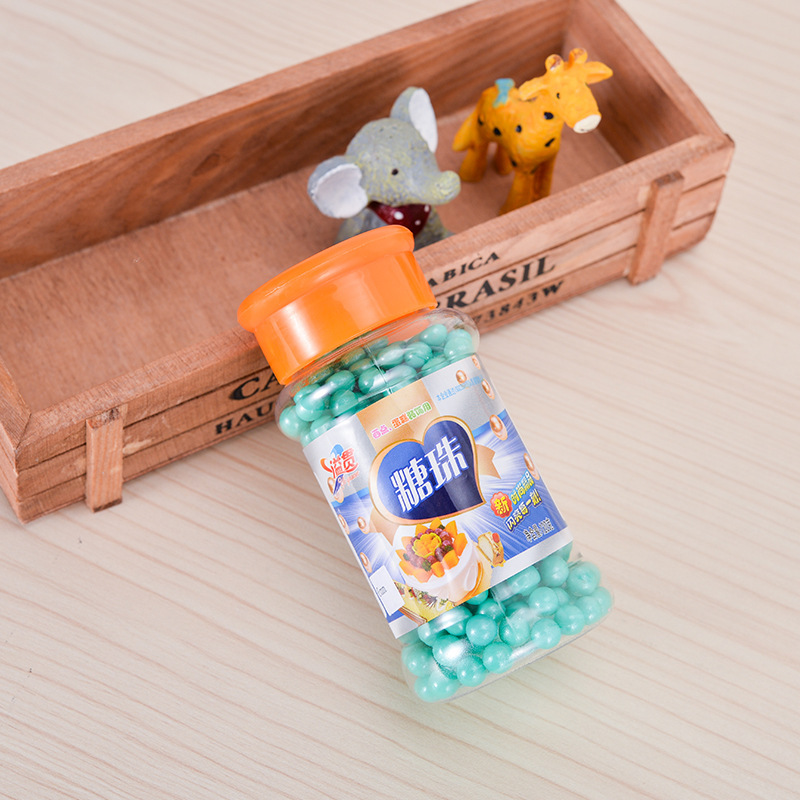 Hương vị với bánh ngọt có đường để trang trí 120g x 24 chai kẹo ngọc trai ăn được