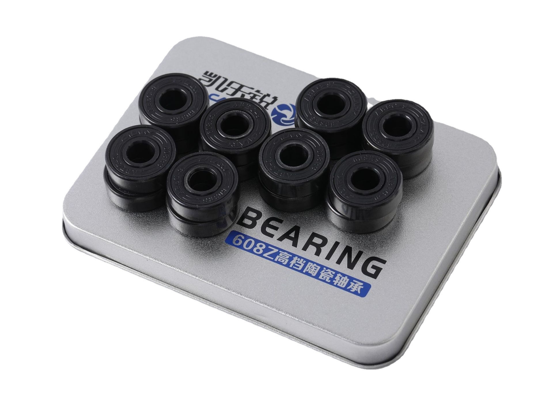 Slipper bearing high-speed silent wheel 608 ceramic bearings Specialized wheel-sliding parts, black and white ceramic bearings