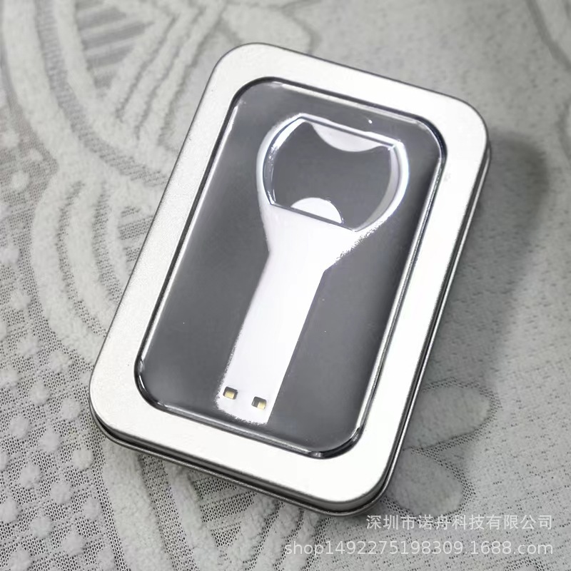 Chìa khóa kim loại hợp kim kẽm chất lượng cao bên ngoài Dụng cụ mở nắp kim loại UCD 8g 16g Dụng cụ mở nắp chai Quà tặng USB