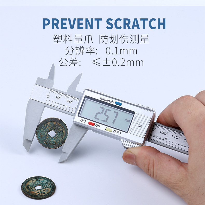 Special price promotion, silver-coloured-number-show card scale, plastic-number card scale 0-150 mm, various packagings.