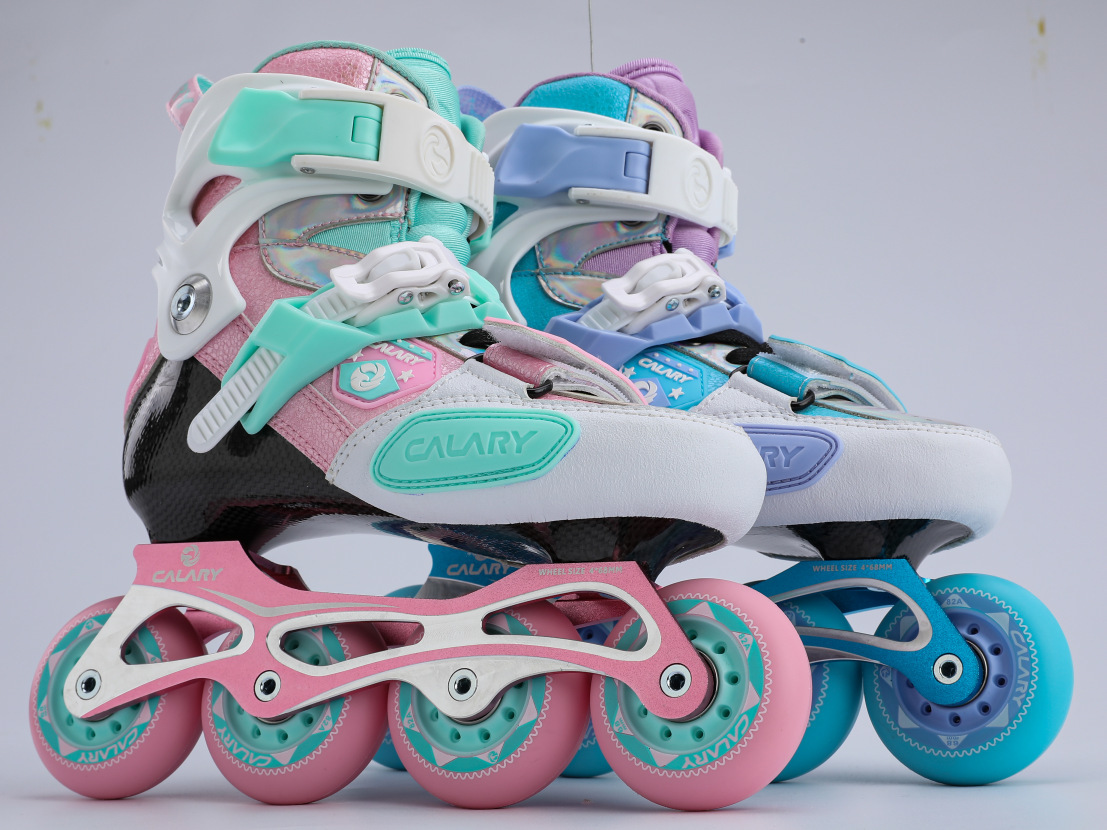 Kalehr's carbon-fibrill skating child brakes flat skates, male and female skaters