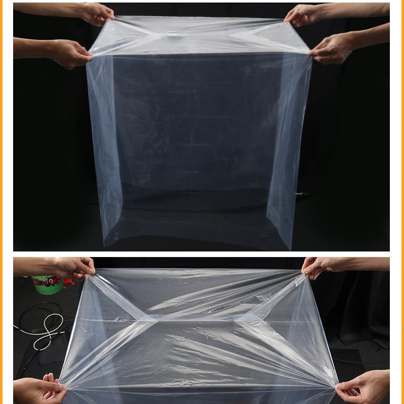 Pep Quadbags buôn bán và trong suốt PE Quadbags chống bụi và ngăn chặn lớp màng bên trong