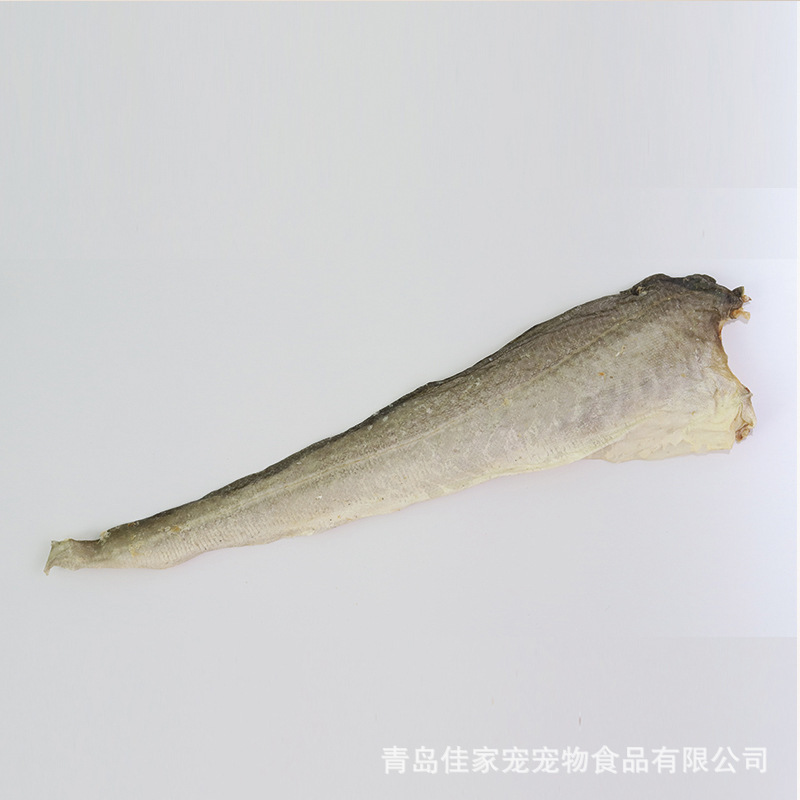 廠家直髮鱈魚皮 美毛磨牙風乾鱈魚皮150g 耐撕咬狗零食潔齒魚皮