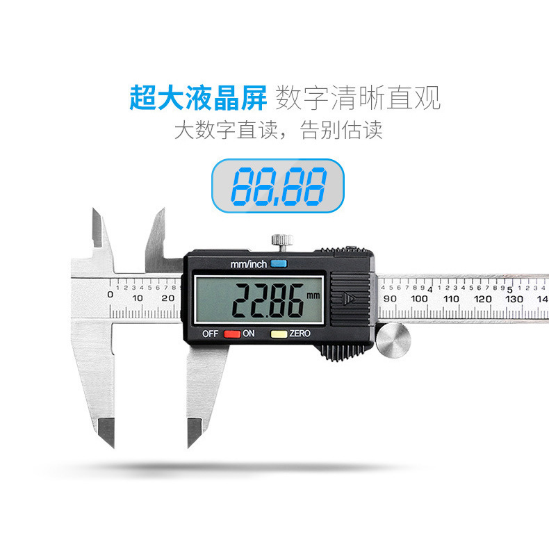 Special price promotion Industrial stainless steel electronics numeric tour card scale 0-150 mm wholesale source factory