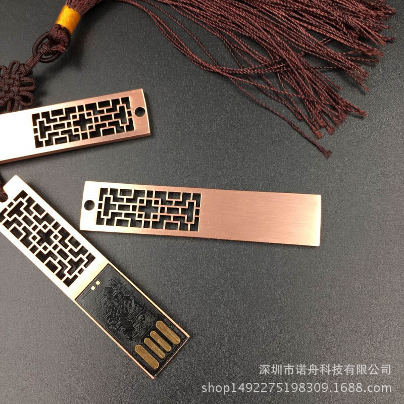 16g đĩa chạm khắc, ổ nhớ lại gió cổ điển, khắc 32g ổ gió Trung Quốc 16g, ổ khóa flash cửa sổ màu xanh dương