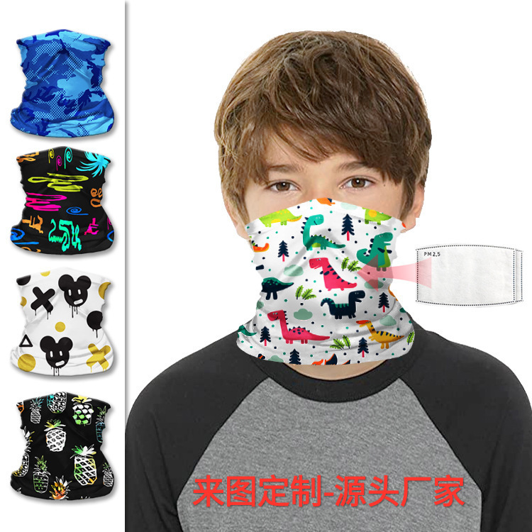 마법의 turban customises ice-covered adult children to put filter to protect the sunscreen.