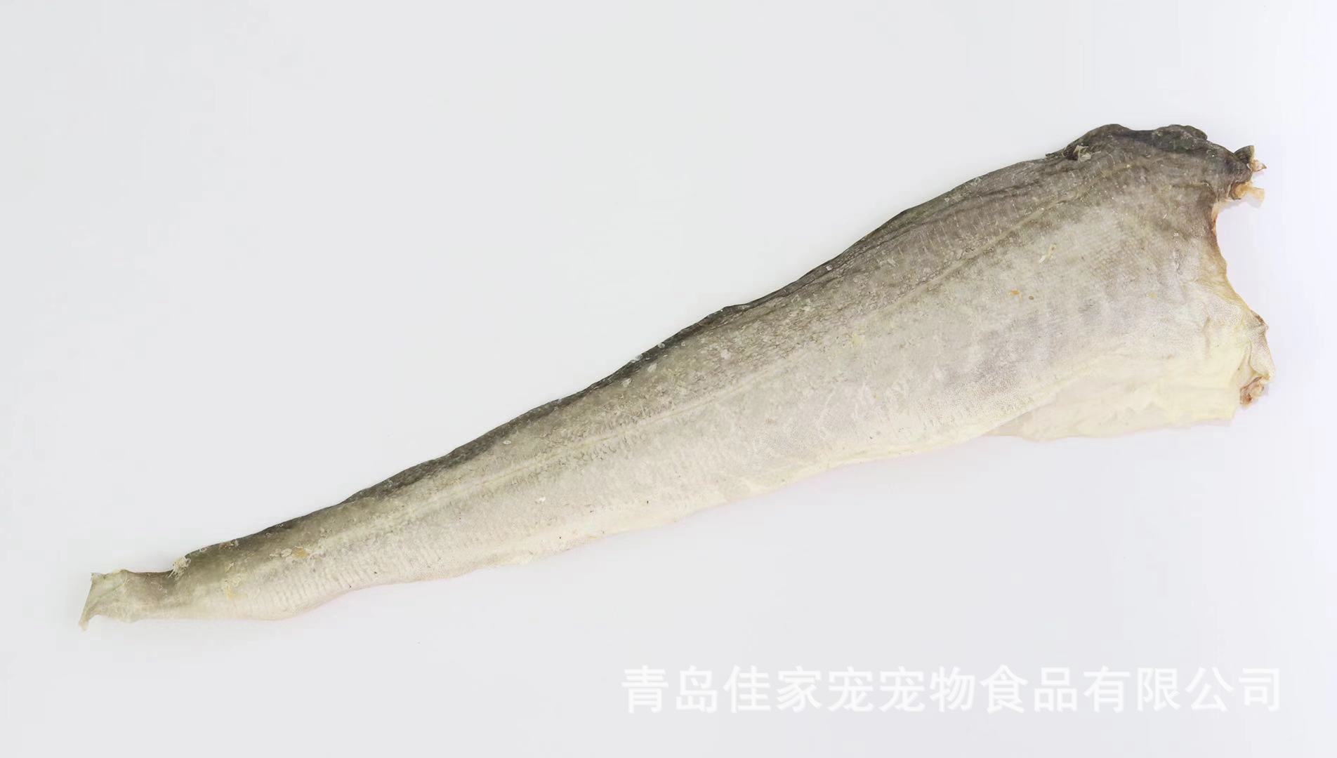 廠家直髮深海鱈魚皮 美毛磨牙風乾鱈魚皮 耐撕咬狗零食潔齒魚皮