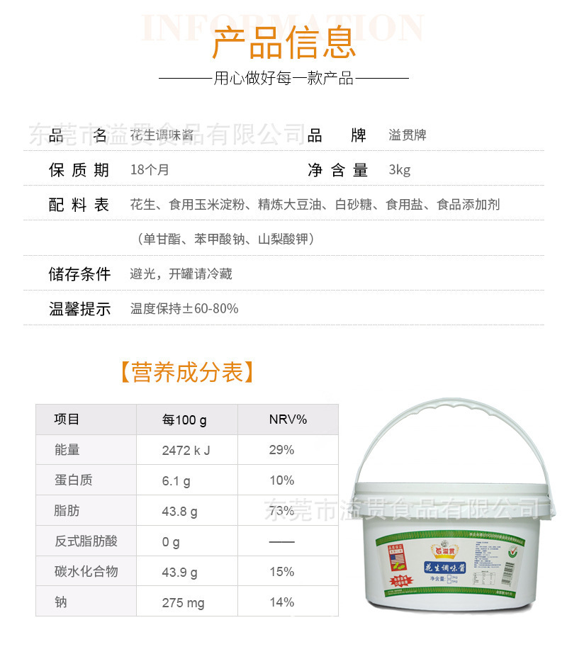 뜨거운 땅콩 소스 샌드위치, 빵 및 팬 소스의 6 파운드.