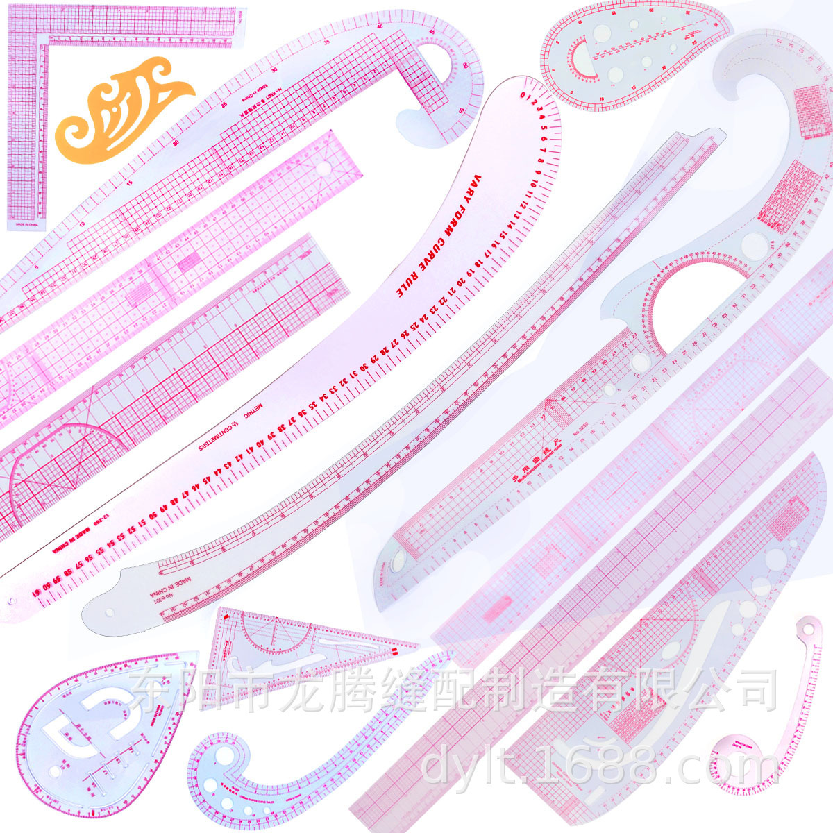 A/B/C scaler, make-up sheet ruler, soft ruler, 55 cm multipurpose dress.