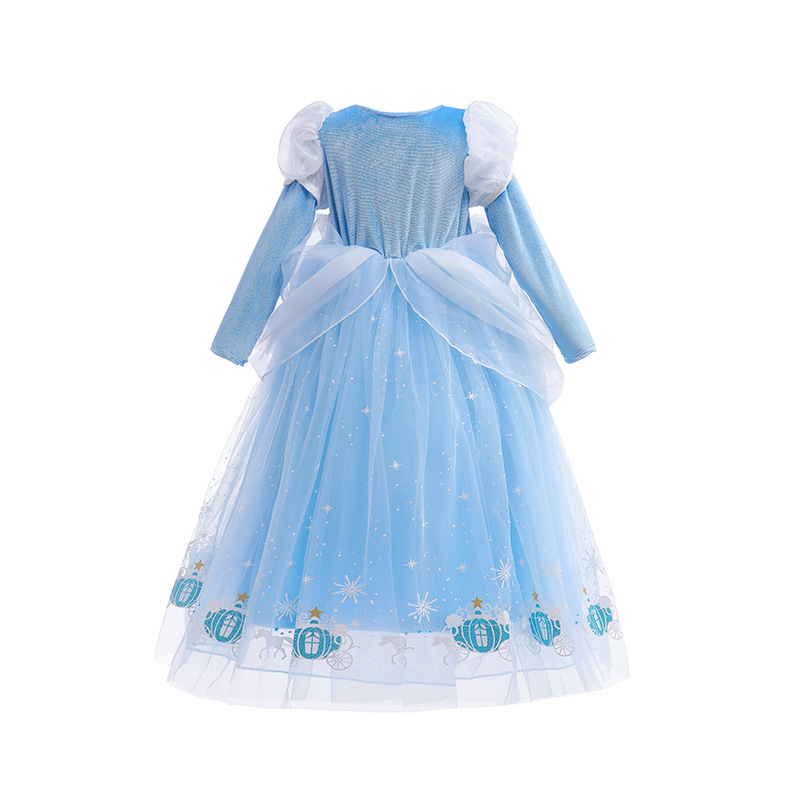 A new Cinderella dress, long sleeves, a girl's dress, a dress, a dress, a dress, a dress.