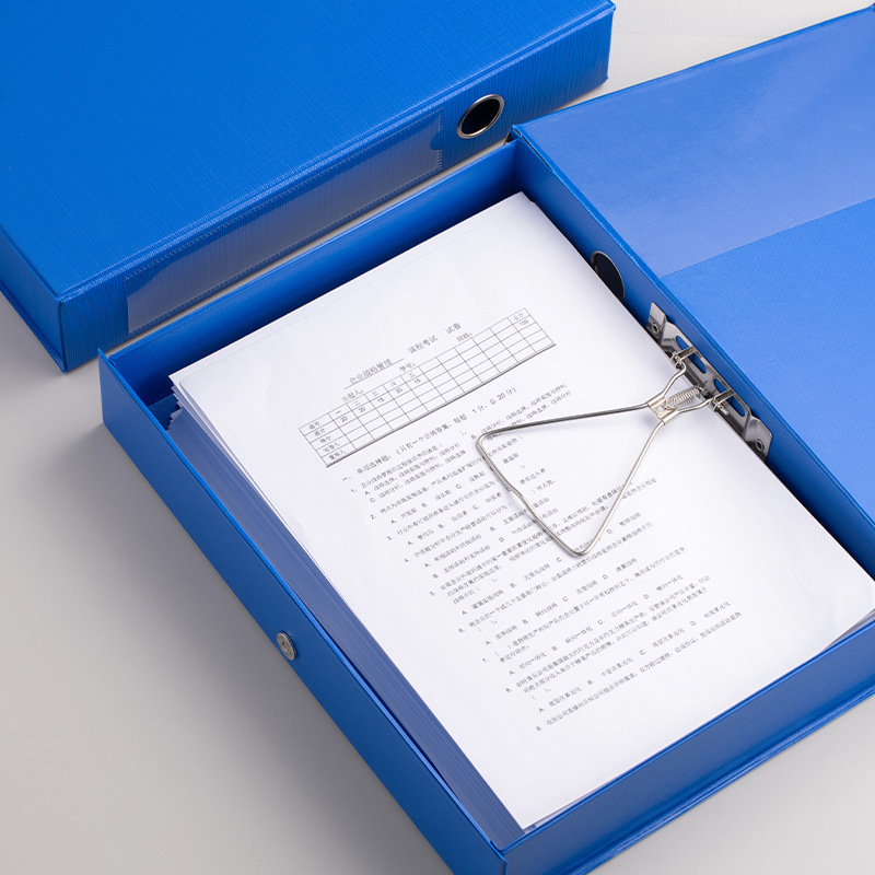 Office supplies for customizing PVC archive boxes with file materials with a large volume of folders