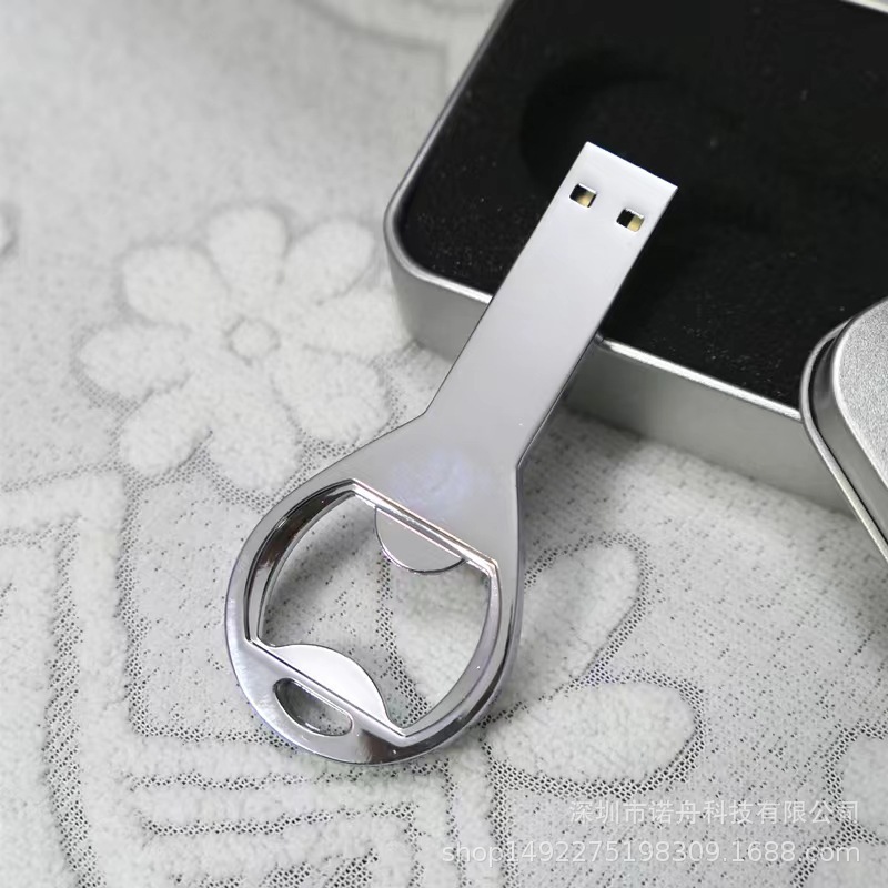 Chìa khóa kim loại hợp kim kẽm chất lượng cao bên ngoài Dụng cụ mở nắp kim loại UCD 8g 16g Dụng cụ mở nắp chai Quà tặng USB